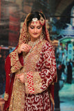 Maroon Bridal Balochi Hand Work, Pakistani Wedding Dress