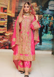 Pink Bridal Balochi Hand Work, Pakistani Wedding Dress