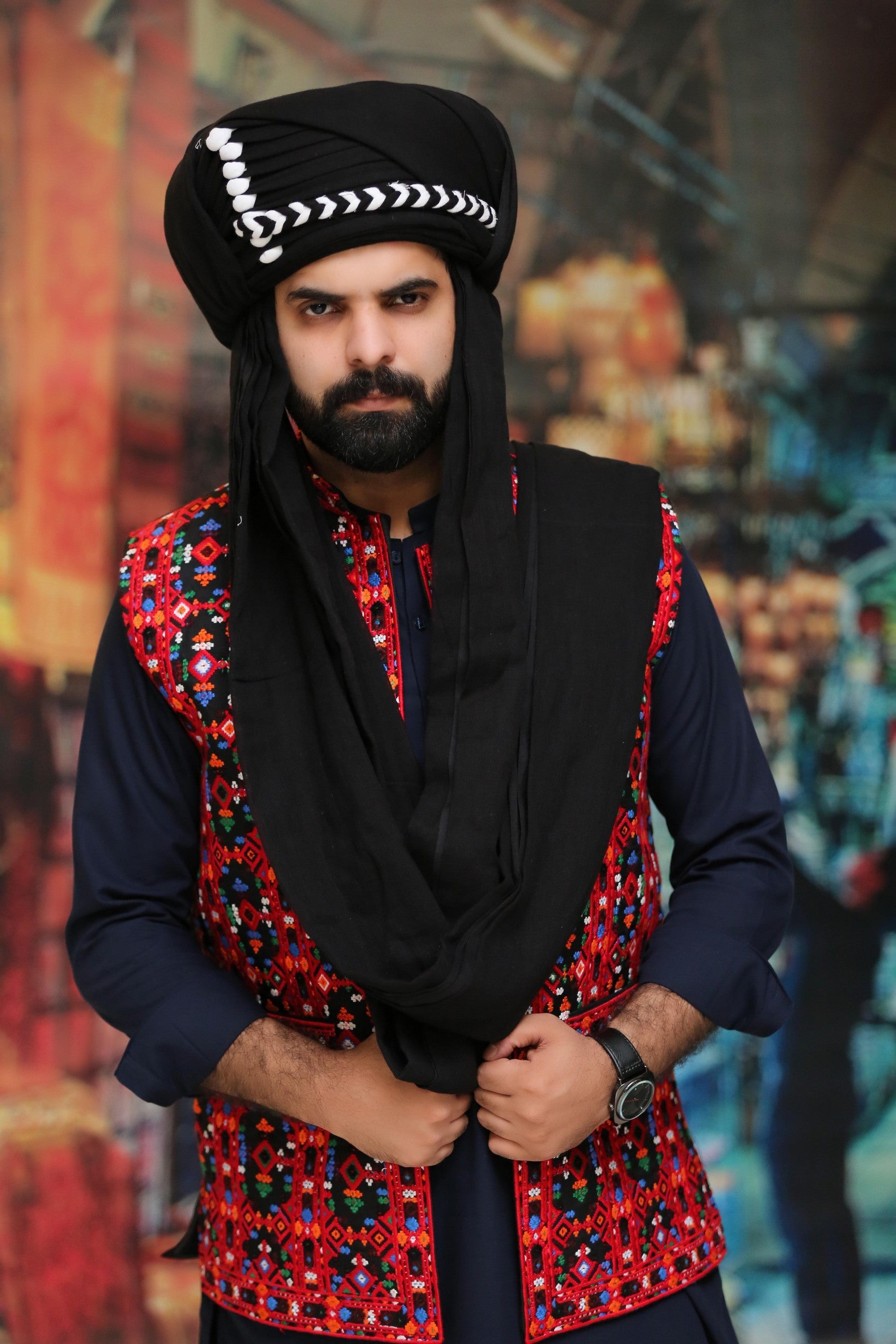 Pakistani Groom Wedding Dress Collection Traditional Balochi Style