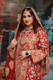 Red Bridal Balochi Hand Work, Pakistani Wedding Dress