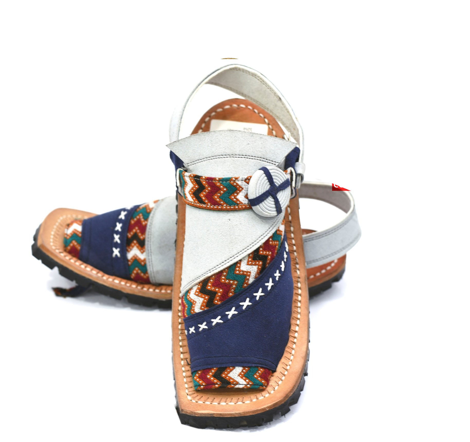Balochi Traditional Handmade PAK Suede Chappal CAMEL Brown Buckled Sandal  UK 6-9 | eBay